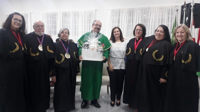 Homenagem ao presidente estadual da ALBSC